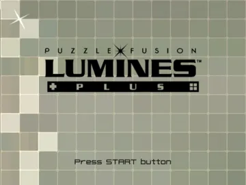 Lumines Plus screen shot title